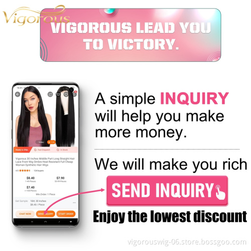 Vigorous 28 Inches Long Straight Hair Extension Wigs Ombre Heat Resistant Full Cheap Woman Synthetic Hair Wig With Lace Front